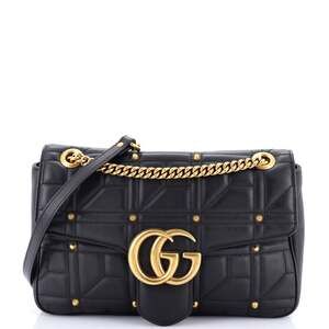 Gucci Gg Marmont Flap Bag Studded #229294G16B
